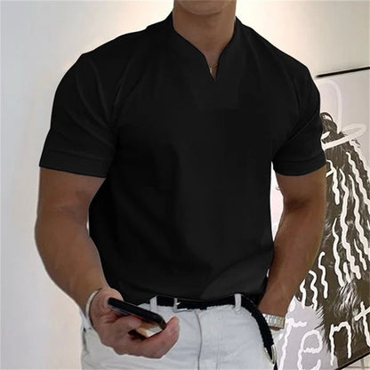 Men's Performance V-Neck T-Shirt - detail view | Ashmere