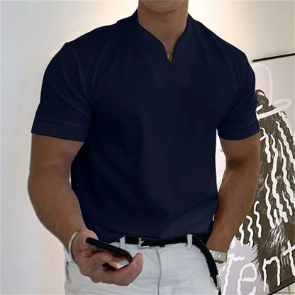 Men's Performance V-Neck T-Shirt - side view | Ashmere