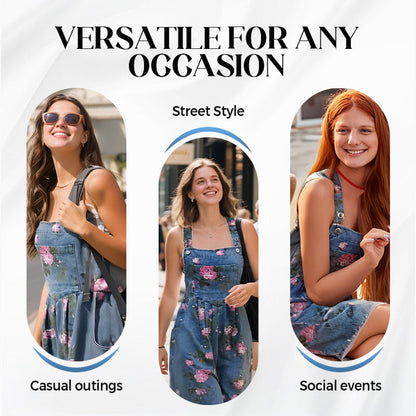 Vintage Floral Denim Jumpsuit — styled look | Ashmere