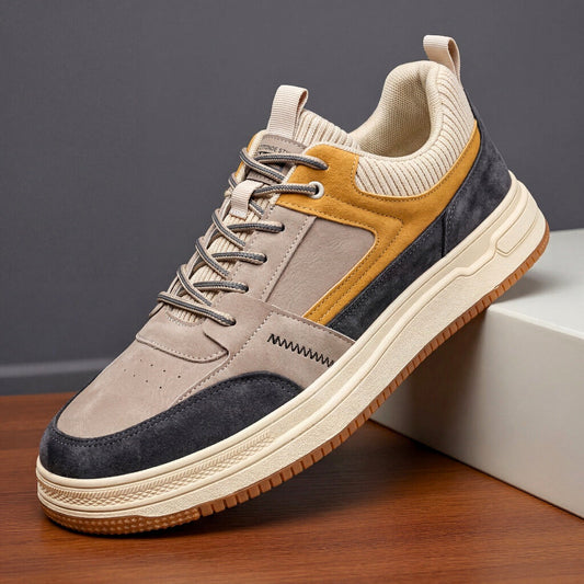 Robert Geoffrey Sneakers in Royal Beige - front view | Ashmere