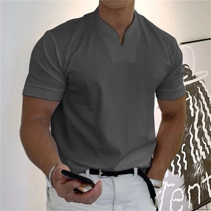 Men's Performance V-Neck T-Shirt - back view | Ashmere