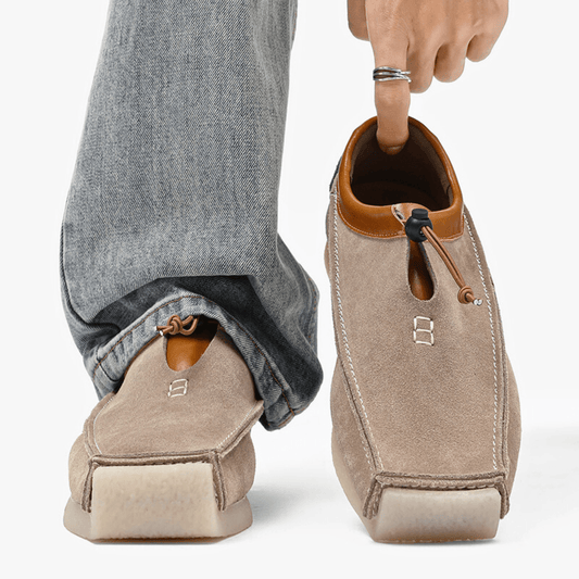 Eightball Loafers in Beige - front view | Ashmere