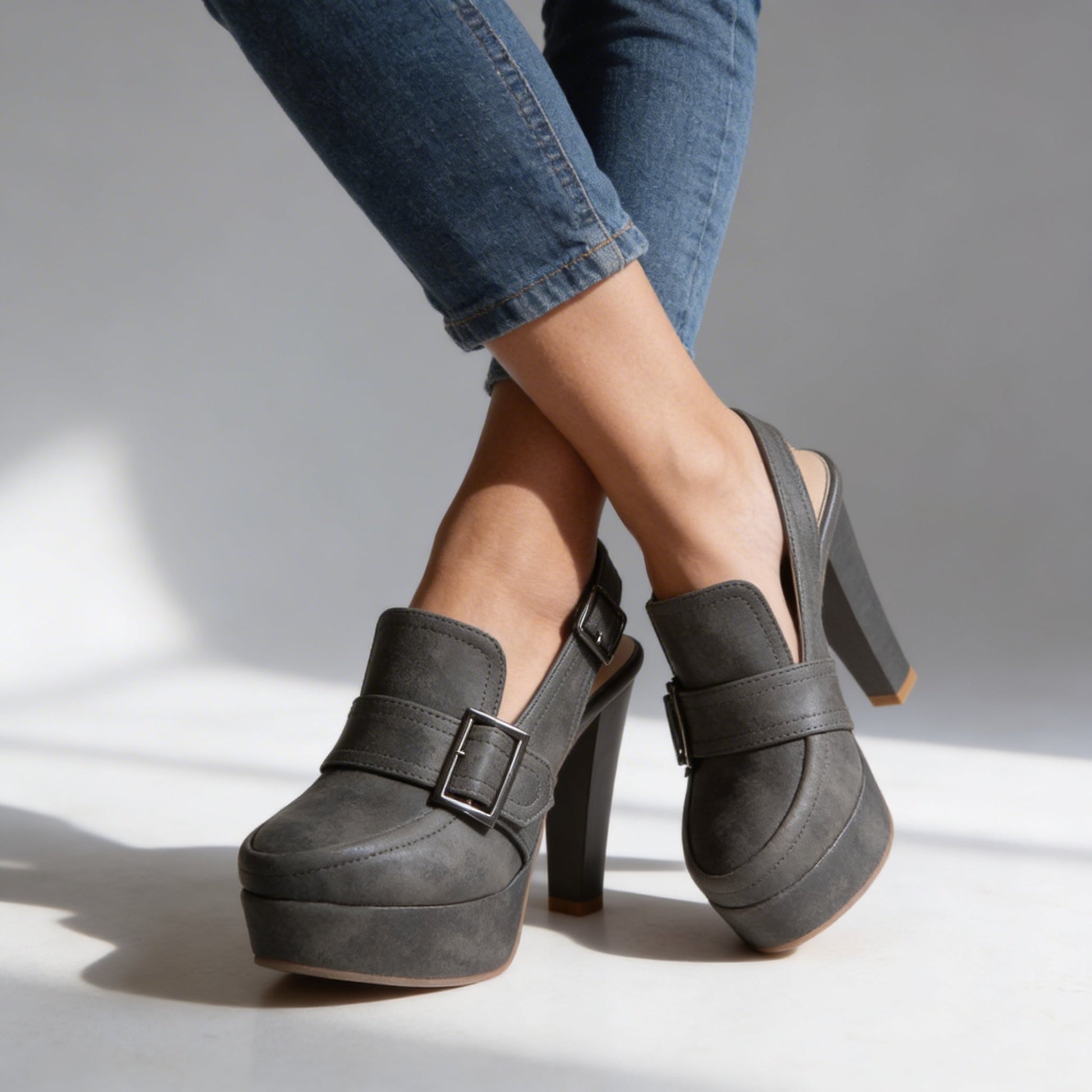 Victoria Slingback Heels - back view | Ashmere