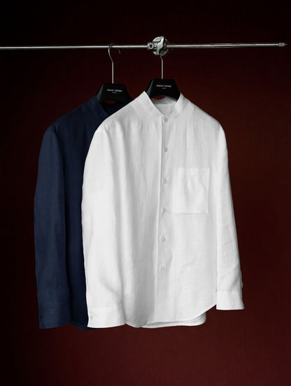 Premium Linen Mandarin Collar 2-Piece Suit | Old Money Style Breathable Set for Men